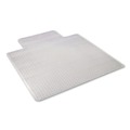 Office Chair Mats | Alera CM12233ALEPL 45 in. x 53 in. Moderate Use Wide Lipped Studded Chair Mat for Low Pile Carpet - Clear image number 1