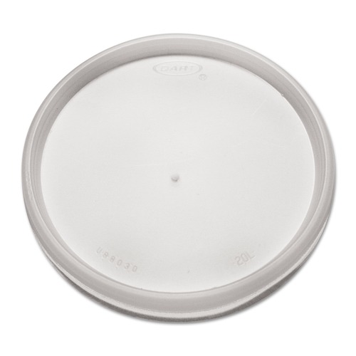 Just Launched | Dart 20JL Vented Plastic Lids for Hot/Cold Foam Cups - Translucent (1000/Carton) image number 0