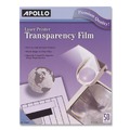 Copy & Printer Paper | Apollo VCG7060E-A 8.5 in. x 11 in. Laser Transparency Film - Black on Clear (50/Box) image number 2