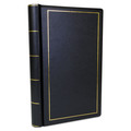 Notebooks & Pads | Wilson Jones W0395-31 14 in. x 8.5 in. 250 Sheets 1-Subject Unruled Looseleaf Corporation Minute Book - Black/Gold Cover image number 1