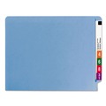 File Folders | Smead 25040 0.75 in. Expansion 2 Fasteners Letter Size Heavyweight Colored End Tab Fastener Folders - Blue Exterior (50/Box) image number 2