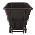 Trash & Waste Bins | Suncast Commercial RMTTSD150 1.5 cu. Yd. 1,300 lbs. Capacity Forkliftable Frame Standard Duty Tilt Truck - Black/Red image number 2