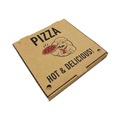 Food Trays, Containers, and Lids | BluTable REM-BX-KRSTCK-12KSBFL 12 in. x 12 in. x 2 in. Paper Pizza Boxes - Brown (50/Pack) image number 0