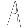 Easels | MasterVision FLX11404 Quantum Heavy Duty 35.62 in. - 61.22 in. Plastic Display Easel - Black image number 0