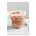 Food Trays, Containers, and Lids | Pactiv Corp. L8328 32 oz 5.5 x 5.5 x 4.9 Newspring DELItainer Plastic Microwavable Container - Clear (200/Carton) image number 1