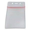 Label & Badge Holders | SICURIX BAU47840 Sealable 2.62 in. x 3.75 in. Vertical Cardholder - Clear (50/Pack) image number 1