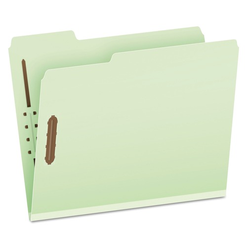 File Folders | Pendaflex 17178EE 1/3-Cut Tabs 1 in. Expansion 2 Fasteners Letter Size Heavy-Duty Pressboard Folders - Green (25/Box) image number 0