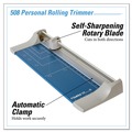 Arts & Crafts Supplies | Dahle 508 8.25 x 22.88 Rolling/Rotary 7-Sheet Paper Trimmer/Cutter image number 1