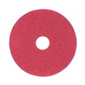  | Boardwalk BWK4017RED 17 in. Diameter Buffing Floor Pads - Red (5/Carton) image number 1