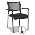  | Alera ALEEK43ME10B Eikon Series 20.86 in. x 24.01 in. x 33.07 in. Stacking Mesh Guest Chair - Black (2/Carton) image number 9