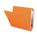 File Folders | Smead 25510 0.75 in. Expansion Shelf-Master Reinforced End Tab Colored Folders - Letter Size/Orange (100/Box) image number 3