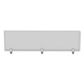 Alera | Alera ALEPP6518 65 in. x 0.5 in. x 18 in. Polycarbonate Privacy Panel - Silver/Clear image number 0