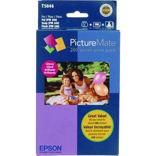 Ink & Toner | Epson T5846 Ink/Paper Combo - Black/Cyan/Magenta/Yellow (150/Pack) image number 0
