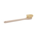 | Boardwalk BWK4220 20 in. Tampico Fill Long Handle Utility Brush - Tan image number 0