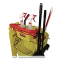 Floor Signs & Safety Signs | Rubbermaid Commercial FG611477YEL 12 in. x 16 in. x 38 in. 4-Sided Caution Wet Floor Sign - Yellow image number 2