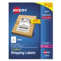 Labels | Avery 05912 5.5 in. x 8.5 in. Shipping Labels with TrueBlock Technology for Laser Printers - White (2/Sheet, 250 Sheets/Box) image number 0