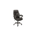 Office Chairs | Alera ALEFD41B19 18.62 in. to 22.56 in. Seat Height Fulford Bonded Leather High-Back Managers Chair Supports 275 lbs. - Black Seat/Back, Silver Base image number 4