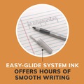 Pens | BIC GSFG11 BLK Round Stic Grip Xtra Comfort Fine 0.8 mm. Stick Ballpoint Pen - Black Ink/Gray/Black Barrel (1-Dozen) image number 3