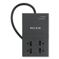 Surge Protectors | Belkin BE108000-08-CM 2500 J Home/Office Surge Protector with 8 AC Outlets and 8 ft. Cord - Black image number 2