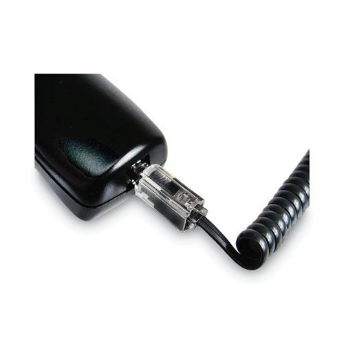 Office Electronics & Batteries | Softalk 21002 Rotating 360 Telephone Cord Detangler - Clear/Black image number 0