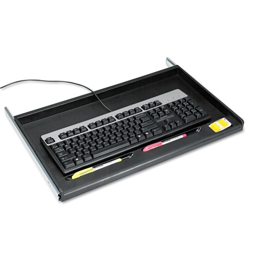 Ink & Toner | Innovera IVR53010 21.38 in. x 12.88 in. Standard Underdesk Keyboard Drawer - Black image number 0