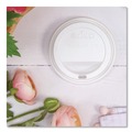 Cups and Lids | Dart TL1224TG Solo Traveler Sip Through Lids for ThermoGuard 12 oz to 24 oz Hot Cups - White (1200/Carton) image number 3
