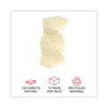 Sticky Notes & Post it | Universal UNV28062 1.5 in. x 2 in. Recycled Self-Stick Note Pads - Yellow (12 Pads/Pack) image number 7