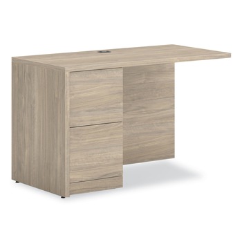 HON H105906L.LKI1LKI1 10500 Series Full-Height Right Pedestal 48 in. x 24 in. x 29.5 in. Return - Kingswood Walnut