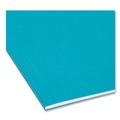 File Folders | Smead 64074 Letter Size 1/5-Cut Tabs Colored Hanging File Folders - Teal (25/Box) image number 4