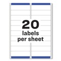 Labels | Avery 08461 1 in. x 4 in. Easy Peel Address Labels with Sure Feed Technology for Inkjet Printers - White (20/Sheet, 100 Sheets/Box) image number 2