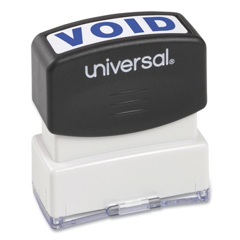 Universal UNV10071 Pre-Inked Void Message Stamp - Blue Ink