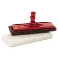 Sponges & Scrubbers | 3M 8440 4.62 in. x 10 in. Utility and Burnish Pads - White (10/Carton) image number 2