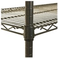 Just Launched | Alera ALESW503618BA 36 in. x 18 in. x 72 in. 4-Shelf Wire Shelving Starter Kit - Black Anthracite image number 3