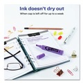 Highlighters | Avery 24060 HI-LITER Desk-Style Chisel Tip Highlighters - Fluorescent Purple Ink/Black Barrel (1-Dozen) image number 4