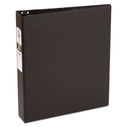Binders | Avery 03401 Economy 1.5 in. Capacity 11 in. x 8.5 in. 3-Ring Non-View Binder - Black image number 0