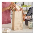 Paper Bags | Ross & Wallace Paper Products 100304500PK/BL 5 in. x 3.13 in. x 9.88 in. #4 Size Grocery Paper Bags - Kraft (500/Bundle) image number 3