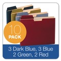 File Folders | Pendaflex FP153L10 ASST 0.75 in. Expansion Letter Size File Folder Pocket - Assorted Colors (10/Pack) image number 1