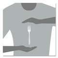 Cutlery | SOLO HSWFX-0007 Impress Heavyweight Full-Length Polystyrene Fork - White (100/Box, 10 Boxes/Carton) image number 4