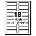 Dividers & Tabs | Avery 05026 0.94 in. x 3.44 in. Extra-Large TrueBlock File Folder Labels with Sure Feed Technology - White (18/Sheet, 25 Sheets/Pack) image number 1