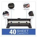 Back to School Sale | Swingline A7074440E Heavy-Duty 40-Sheet Lever Action 2-To-7 9/32 in. Hole Punch - Black image number 2