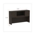 Office Desks & Workstations | Alera ALEVA286015ES Valencia Series 58.88 in. x 15 in. x 35.38 in. 4-Compartment Hutch with Doors - Espresso image number 5