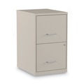 Office Filing Cabinets & Shelves | Alera 2806662 Soho 14 in. x 18 in. x 24.1 in. 2-Drawer Vertical File Cabinet - Letter, Putty image number 0