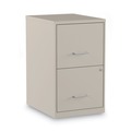 Office Filing Cabinets & Shelves | Alera 2806662 14 in. x 18 in. x 24.1 in. Soho 2-Drawer Vertical Letter File Cabinet - Putty image number 0