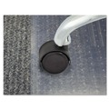 Office Chair Casters | Master Caster 64526 2 in. Soft Polyurethane Wheel Grip Ring Type C Stem Duet Dual Wheels - Matte Black (5/Set) image number 2