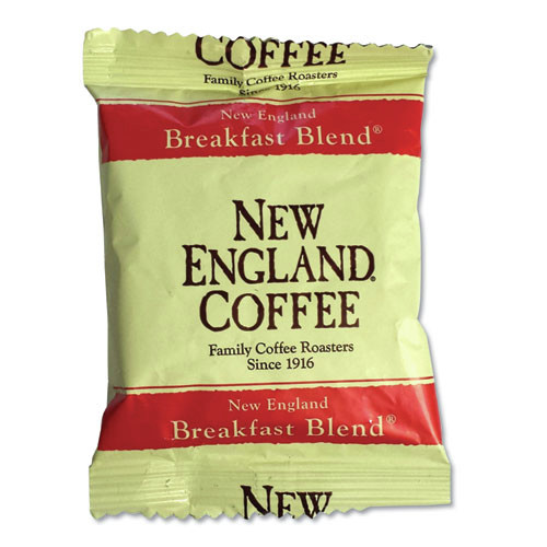Coffee | New England Coffee 026260 2.5 oz. Coffee Portion Packs - Breakfast Blend (24/Carton) image number 0