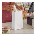 Food Service | Ross & Wallace Paper Products 05007500BX 7.5 in. x 10.5 in. #30 Size Grocery Paper Bags - White (500/Carton) image number 3