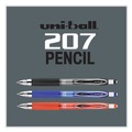 Pencils | uni-ball 70126 207 0.7 mm Mechanical Pencil - Black Lead/Black Barrel (1-Dozen) image number 8