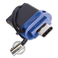 Office Electronics & Batteries | Verbatim 99155 Store ‘n' Go 64 GB Dual USB 3.0 Flash Drive for USB-C Devices - Blue image number 6