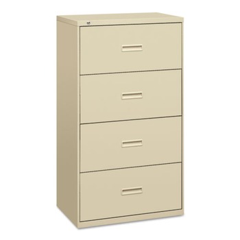 HON H434.L.L 400 Series 30 in. x 18 in. x 52.5 in. 4 Legal/Letter Size Lateral File Drawers - Putty