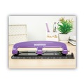 Staple Punches | PaperPro 2105 12-Sheet Capacity EZ Squeeze 3-Hole Punch - Purple/Black image number 1
